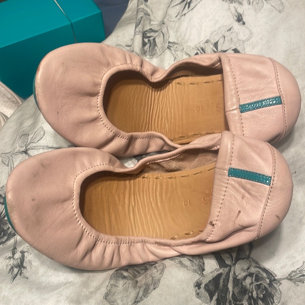 Tieks pink flats